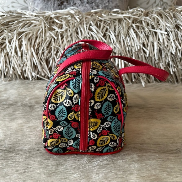 VERA BRADLEY Frills HAPPY SNAILS 2011 Insulated Lunch Bag Box 2 Handles Y2K 70’s - Picture 6 of 15